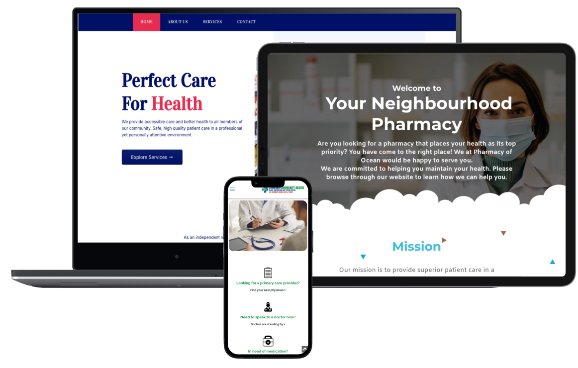 Website development & management product mockup