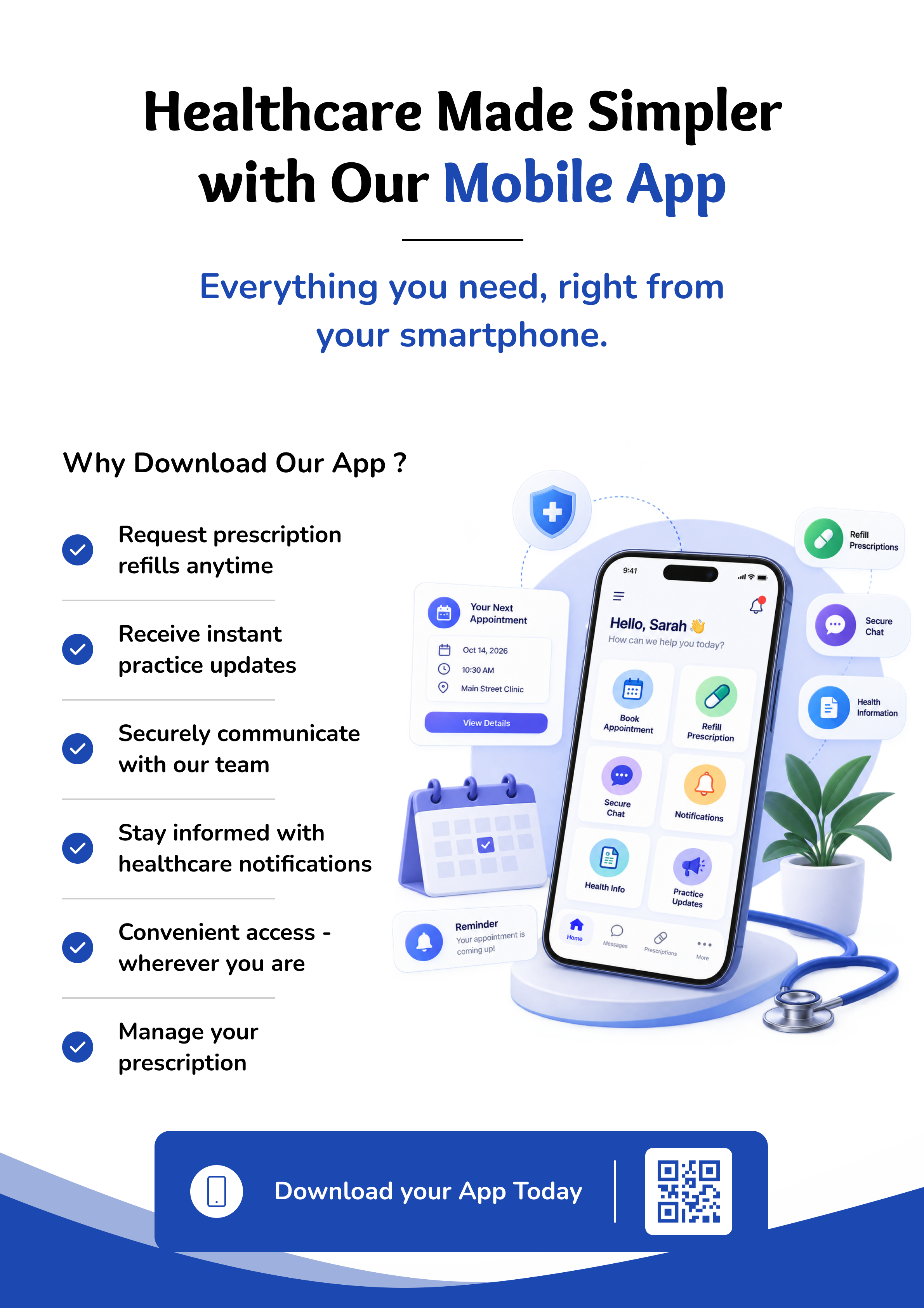 Mobile app flyer print resource