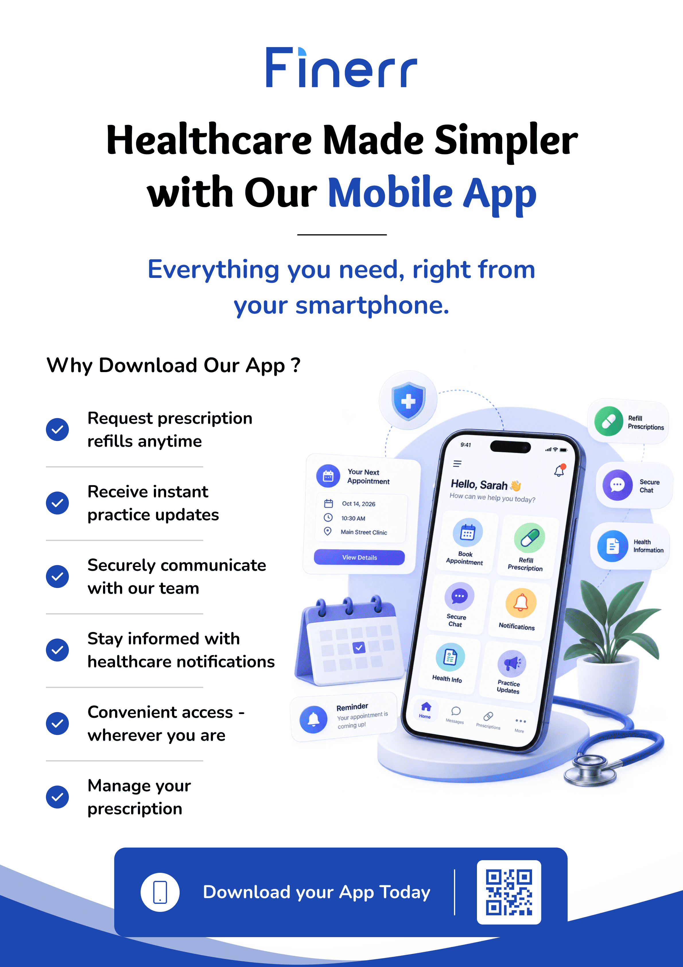 Mobile app flyer print resource
