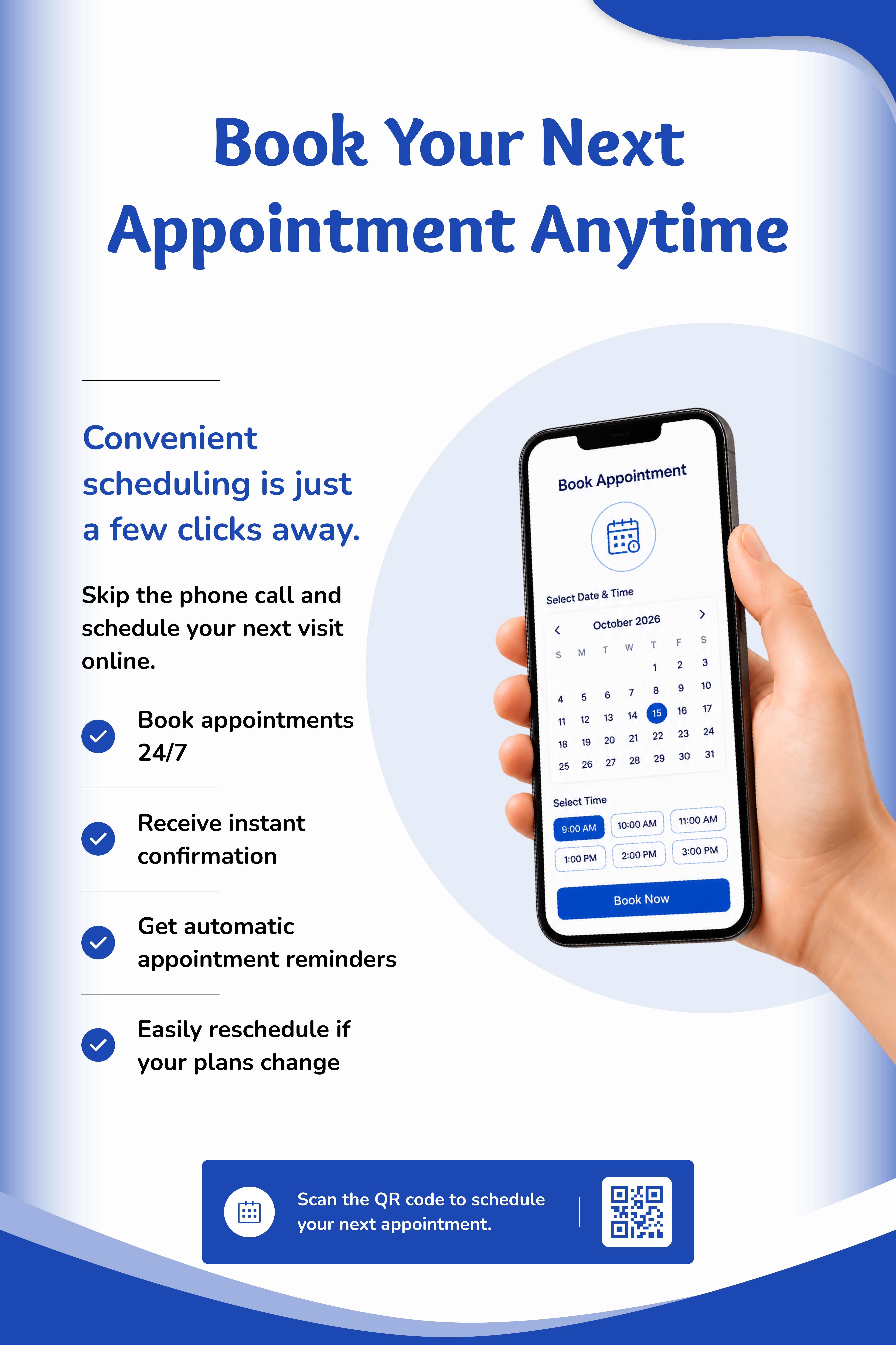 Book Your Next Appointment Anytime bag stuffer preview