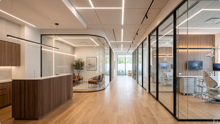 Efficient dental practice layout design