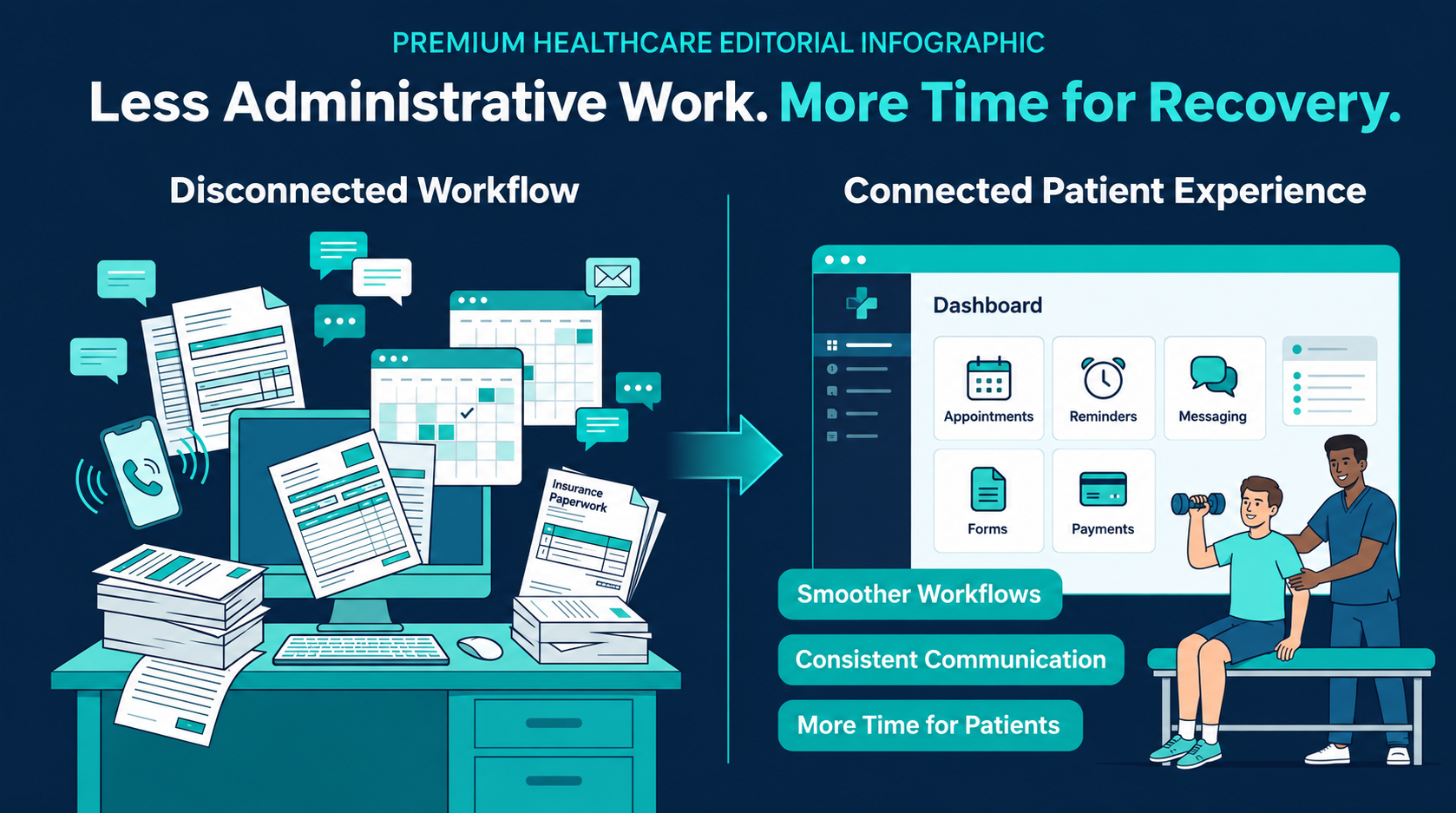 Mobile patient app for physical therapy engagement and recovery