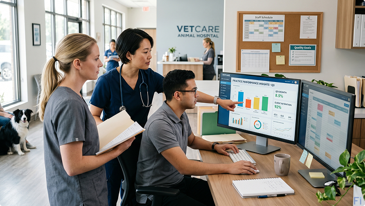Analytics and insights for veterinary clinics