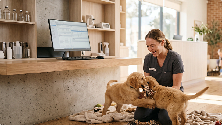 Administrative work reduces patient care in veterinary practices