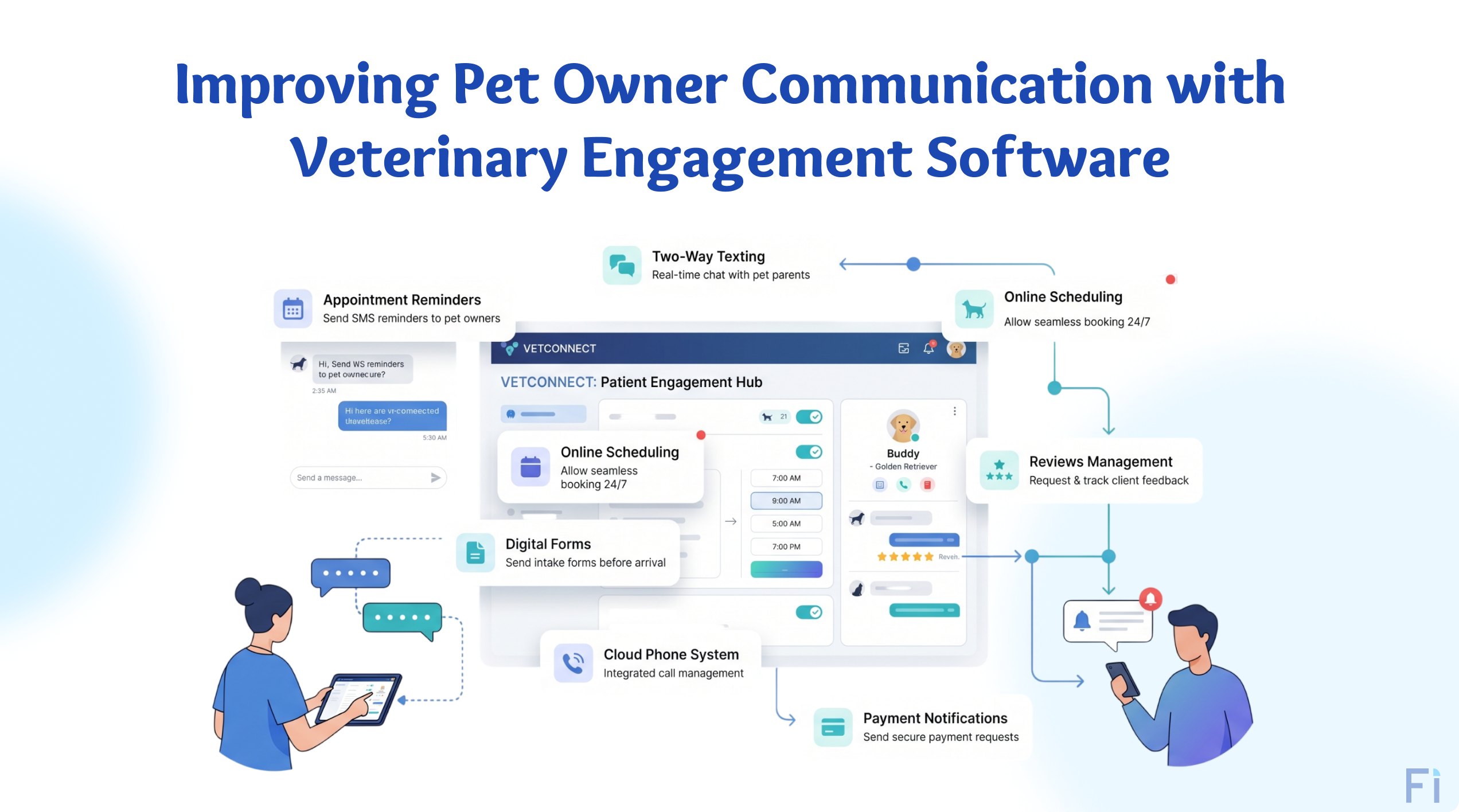Improving pet owner communication with veterinary engagement software