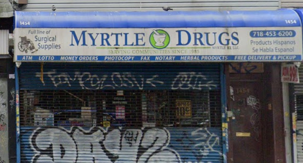 Myrtle Drugs storefront