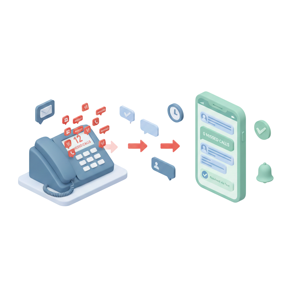 Using Text Messaging to Reduce Missed Calls